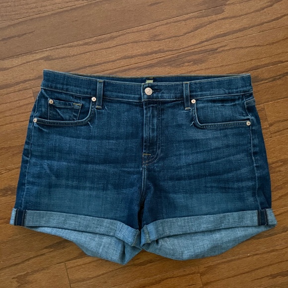 7 For All Mankind Blue Jean Shorts - Picture 3 of 4